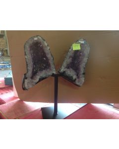 Amethyst Butterfly with Metal Base (No. 14), 13.2kg (1pc)