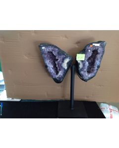 Amethyst Butterfly with Metal Base (No.15) 12.1kg (1pc) (PREORDER)