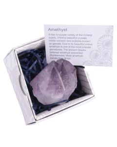 Amethyst Point Cut Base approx 50-60mm with Gift Box (1pc) NETT