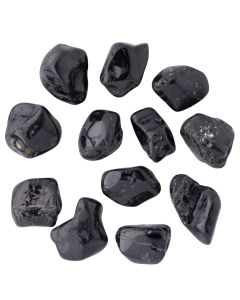 Black Tourmaline Medium Tumblestone 25-35mm, Brazil (250g) NETT