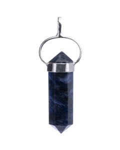 Sodalite Double Terminated 925 Sterling Silver Pendant, Brazil (1pc) NETT