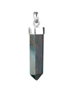 Polished Blue Apatite 925 Sterling Silver Pendant (1pc) NETT