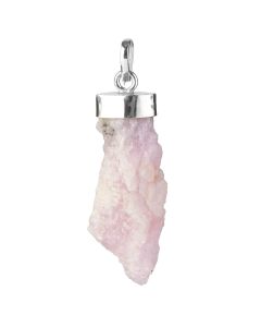 Rough Kunzite 925 Sterling Silver Pendant (1pc) NETT