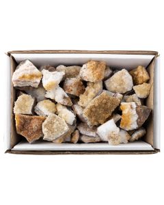 Citrine Heat Treated Druze 2nd Grade, Brazil (Small Flat approx 50pcs) NETT