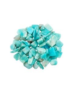 Amazonite AA Gem Tumbled Chips <15mm, India (50g) NETT