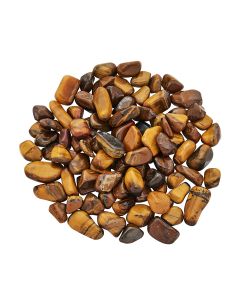Tigers Eye Tumble Chip 5-10mm (100g) NETT