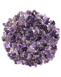 Amethyst Tumbled Chip 5-10mm, India (100g) NETT