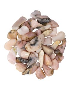 Pink Opal Extra Quality Tumblestone 10-20mm, China (100g) Small NETT
