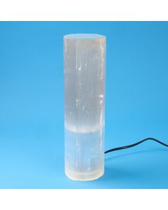30cm Flat Top Selenite Lamp, 30cm, with UK electrics (1pc)