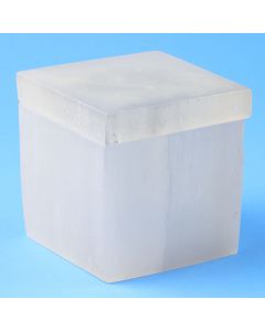 Selenite Square Box 8cm  (1pc)