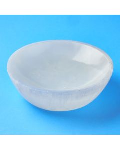 Selenite Round Bowl, 14cm (1pc)