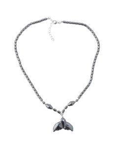 Hematine Whale Tail Necklace 18" Design 21 (1pc) 