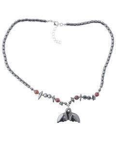 Hematine Whale Tail Necklace 18" Design 22 (1pc) NETT