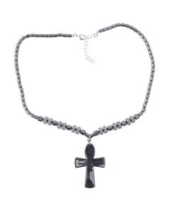 Hematine Cross Necklace 18" Design 33 (1pc) NETT