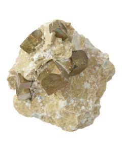 Pyrite Cubes in Matrix approx 1.5-2" (1pc) 