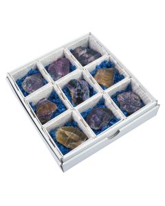 Fluorite Slice in Gift Box, China (9pcs) NETT