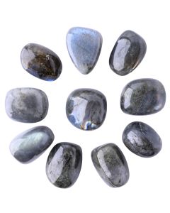 Labradorite 1st Grade Medium Tumble 20-30mm, Madagascar (10pcs) NETT