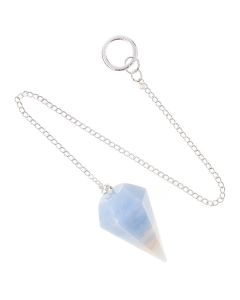 Blue Calcite Pendulum, 25mm x 40mm (1pc)