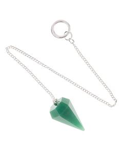 Green Aventurine Pendulum,18/20mm x 30/35mm (1pc)