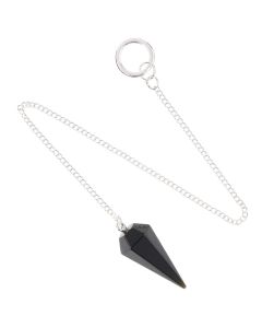 Black Obsidian Pendulum, 15mm x 35mm (1pc)