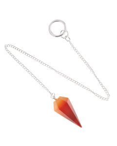 Carnelian Pendulum, 15mm x 30/35mm (1pc)