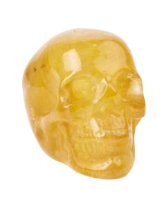 Yellow Fluorite Skull, approx 50mm  (1pc) NFD