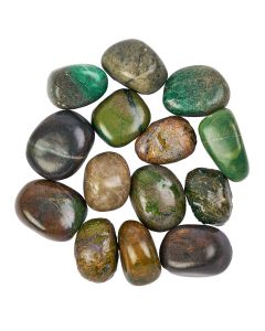 African Jade Medium Tumblestones 20-30mm (250g)