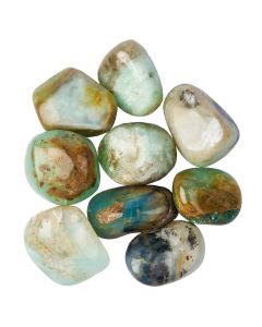 Blue Opal Medium Tumblestones, 20-30mm, (100g) 