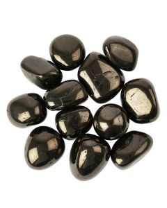 Jet Medium Tumblestones, 20-30mm (100g) 