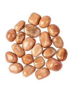 Orange Moonstone Medium Tumblestones, 20-30mm (250g)