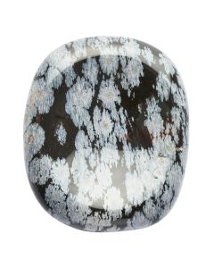 Snowflake Obsidian Freeform Worry Stone (1pc)