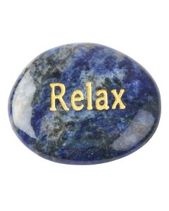 Sodalite Smoothstone with RELAX etching (1pc)