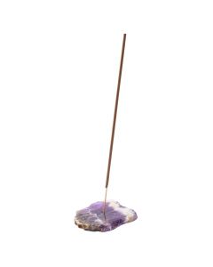 Dream Amethyst Natural Edge Slab Incense Holder (1pc) NFD