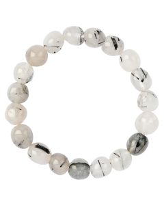 Tourmalinated Quartz Tumblestone Bracelet (1pc)
