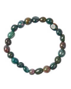 Bloodstone Small Tumblestone Bracelet (1pc)