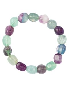 Rainbow Fluorite Tumble Bracelet (1pc)