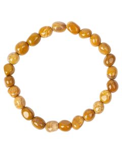 Yellow Banded Agate Tumblestone Bracelet (1pc)