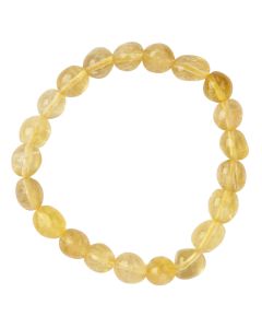 Amber Fluorite Small Tumblestone Bracelet (1pc)