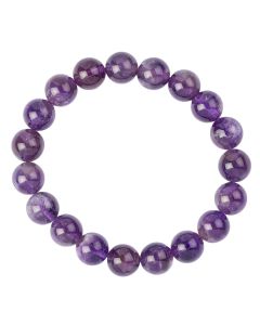 10mm Amethyst Bead Bracelet (1pc)