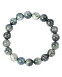 10mm Natural Grey Cats Eye Bead Bracelet (1pc)