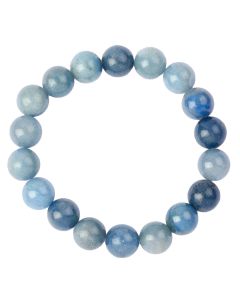 10mm Blue Quartz Bead Bracelet (1pc)