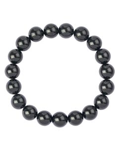 10mm Black Tourmaline Bead Bracelet (1pc)