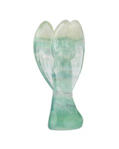 Rainbow Fluorite Angel Mary Carving with Wings, 75mm (1pc) NFD