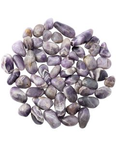 Light Chevron Amethyst Tumblestone, South Africa (KGS) NETT