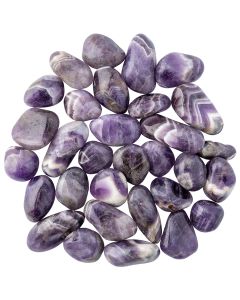 Chevron Amethyst Tumblestone, South Africa (KGS) NETT