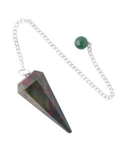 Bloodstone Pendulum With 6" Chain (1pc) NETT