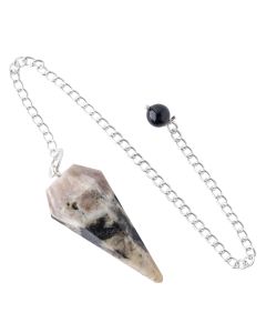 Black Sardonyx Pendulum With 6" Chain (1pc) NETT