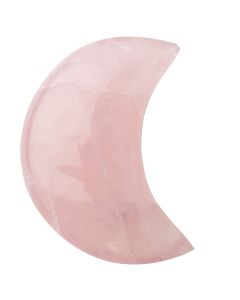 Rose Quartz Half Moon 50mm, Madagascar (1pc) NETT