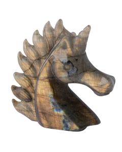 Labradorite Unicorn Carving 3x3.25" (1pc)  NETT