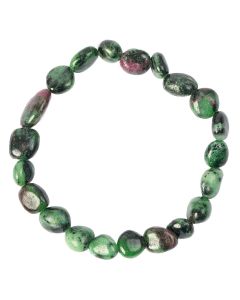 Ruby Zoisite Tumblestone Bracelet (1pc)